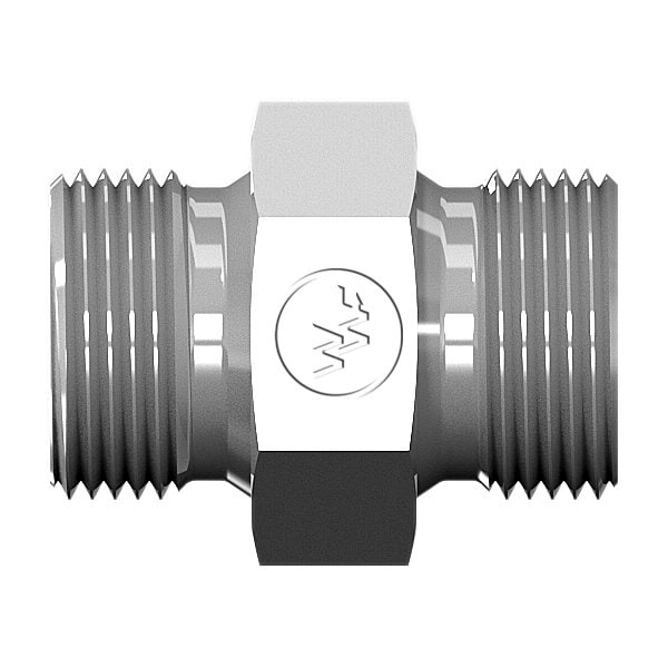 World Wide Fittings Male British Standard Pipe Parallelto Male British Standard Pipe Parallel Straight Nipple 9022X08X06 - main